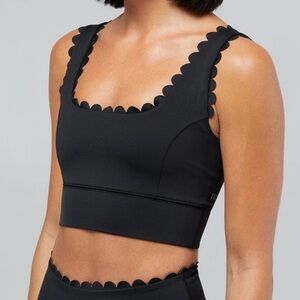 Black Scalloped Edge Bra